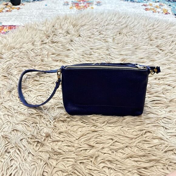 Portland leather goods poppy bag in cobalt - Picture 9 of 14